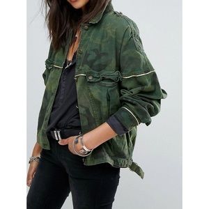 Free People Camo Jacket